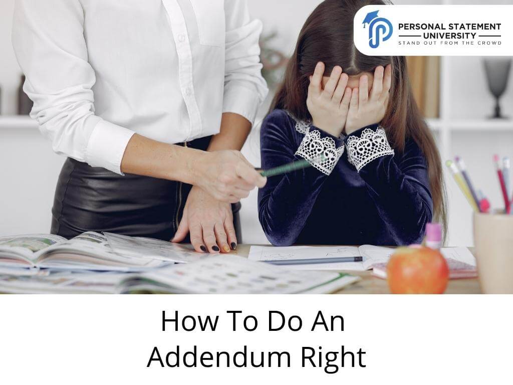 How To Do An Addendum Right
